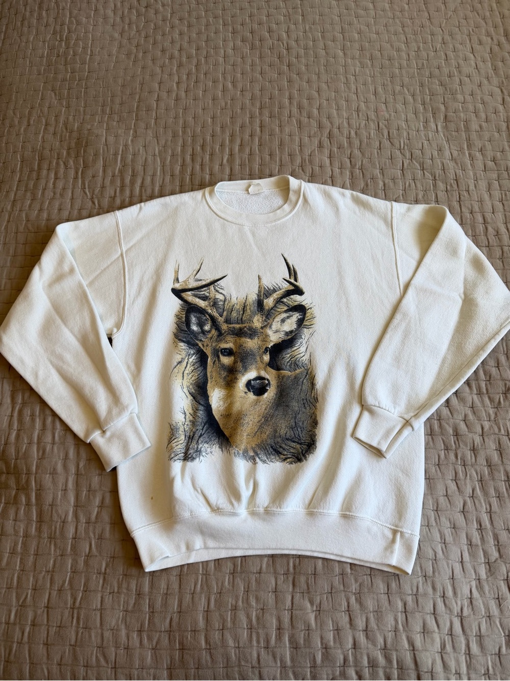 Vintage Deer Hunting Crewneck Sweatshirt Size Big M/Small L